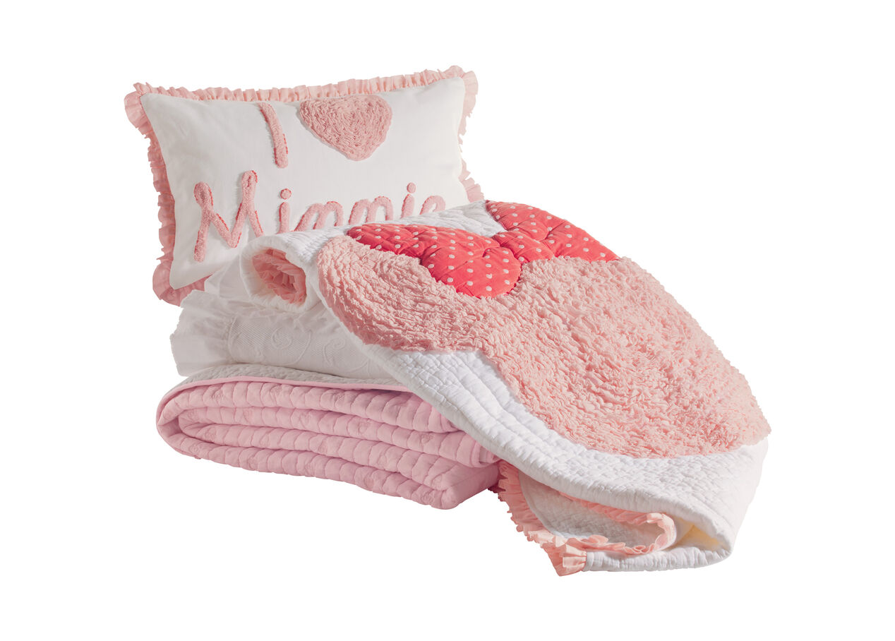 Really Ruffle Minnie Boudoir Pillow, Petal