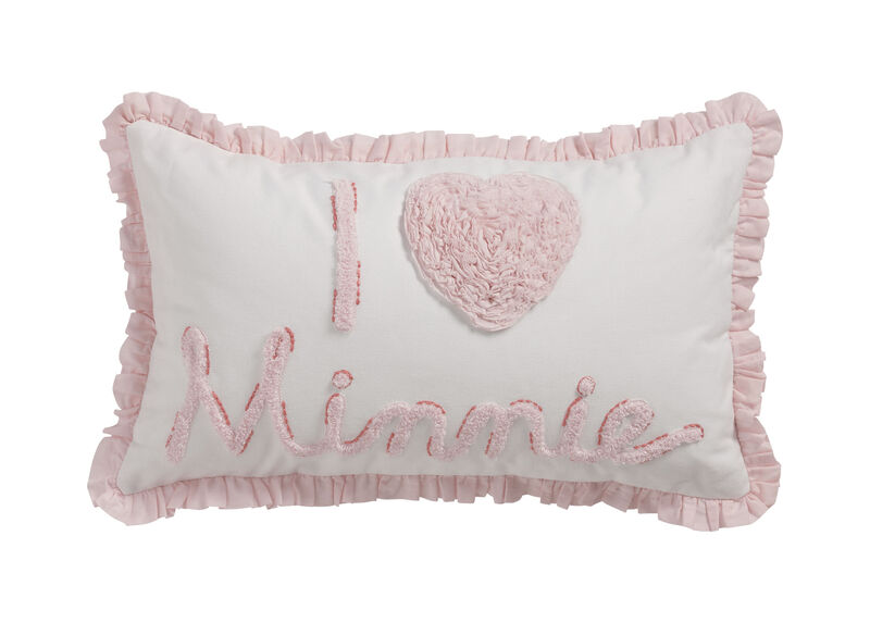 Really Ruffle Minnie Boudoir Pillow, Petal