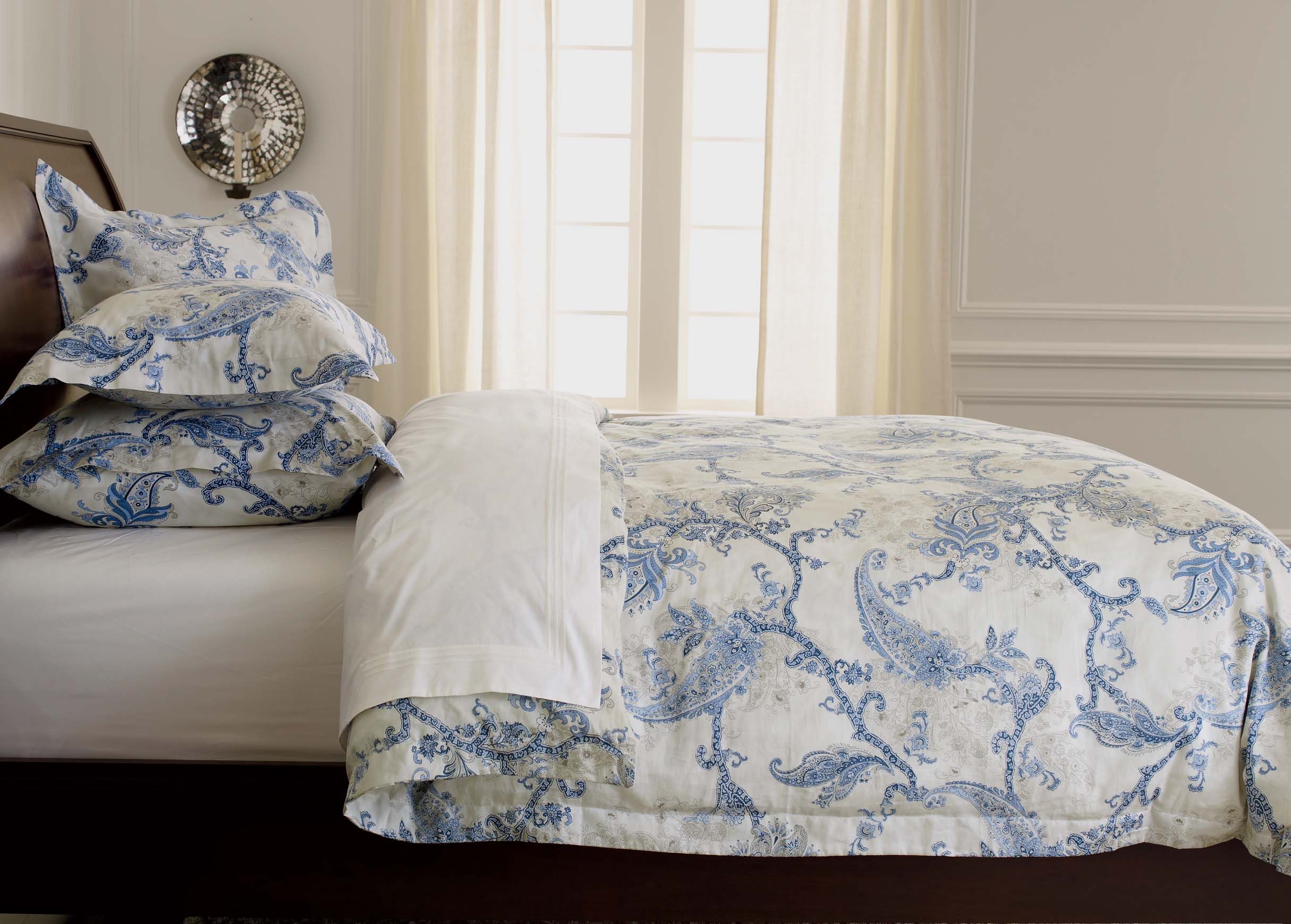 Delmore Paisley Duvet Cover BEDDING Ethan Allen