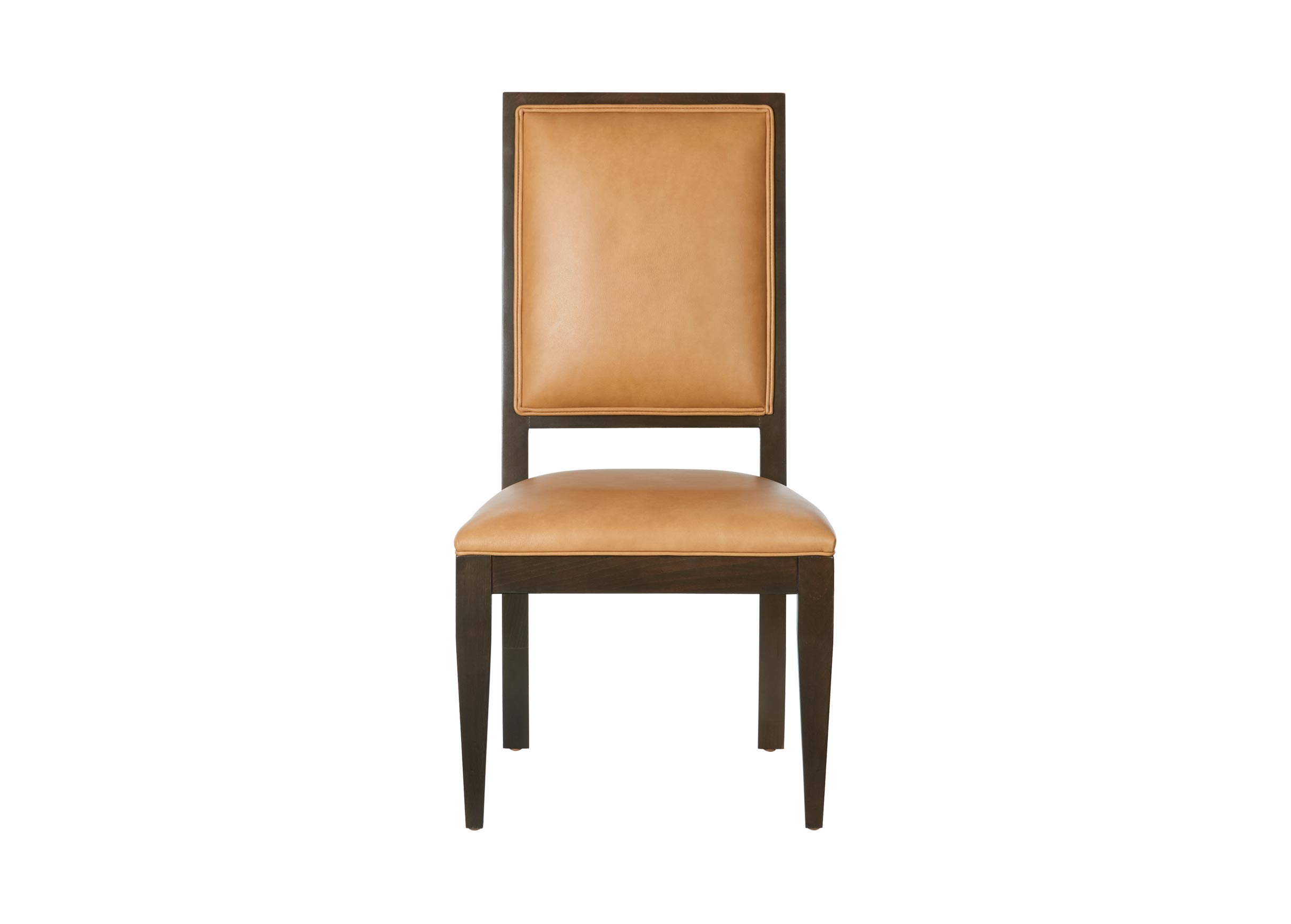 Hayden TaperedLeg Leather Side Chair Side Chairs Ethan Allen