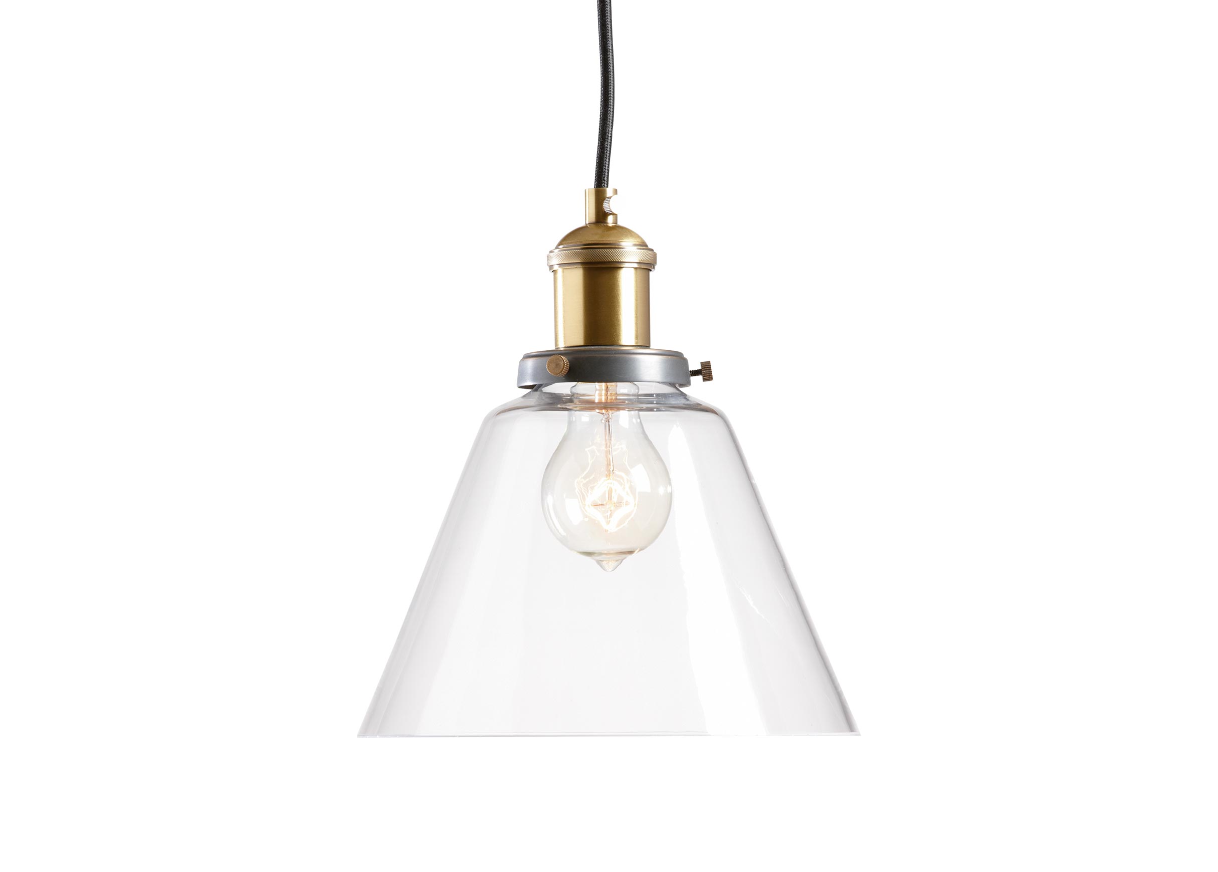 Kinsey Cone Glass Pendant PENDANTS Ethan Allen
