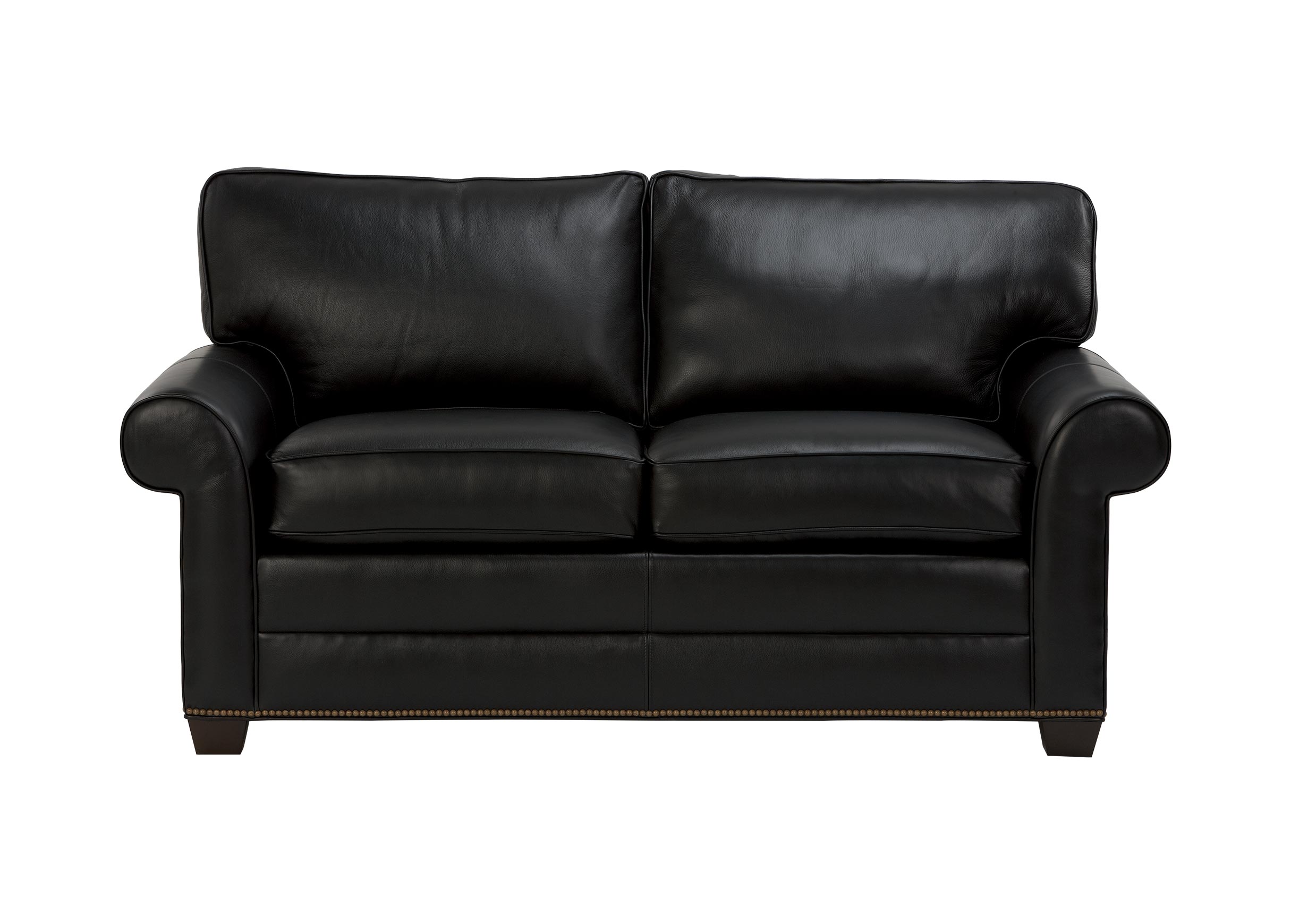 roll arm leather sofa deep seating