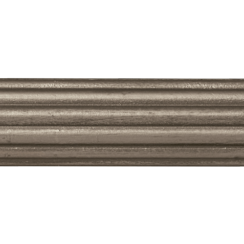 1 3/8" Fluted Wood Pole, Platinum | | large 1 3/8" Fluted Wood Pole, Platinum , , large