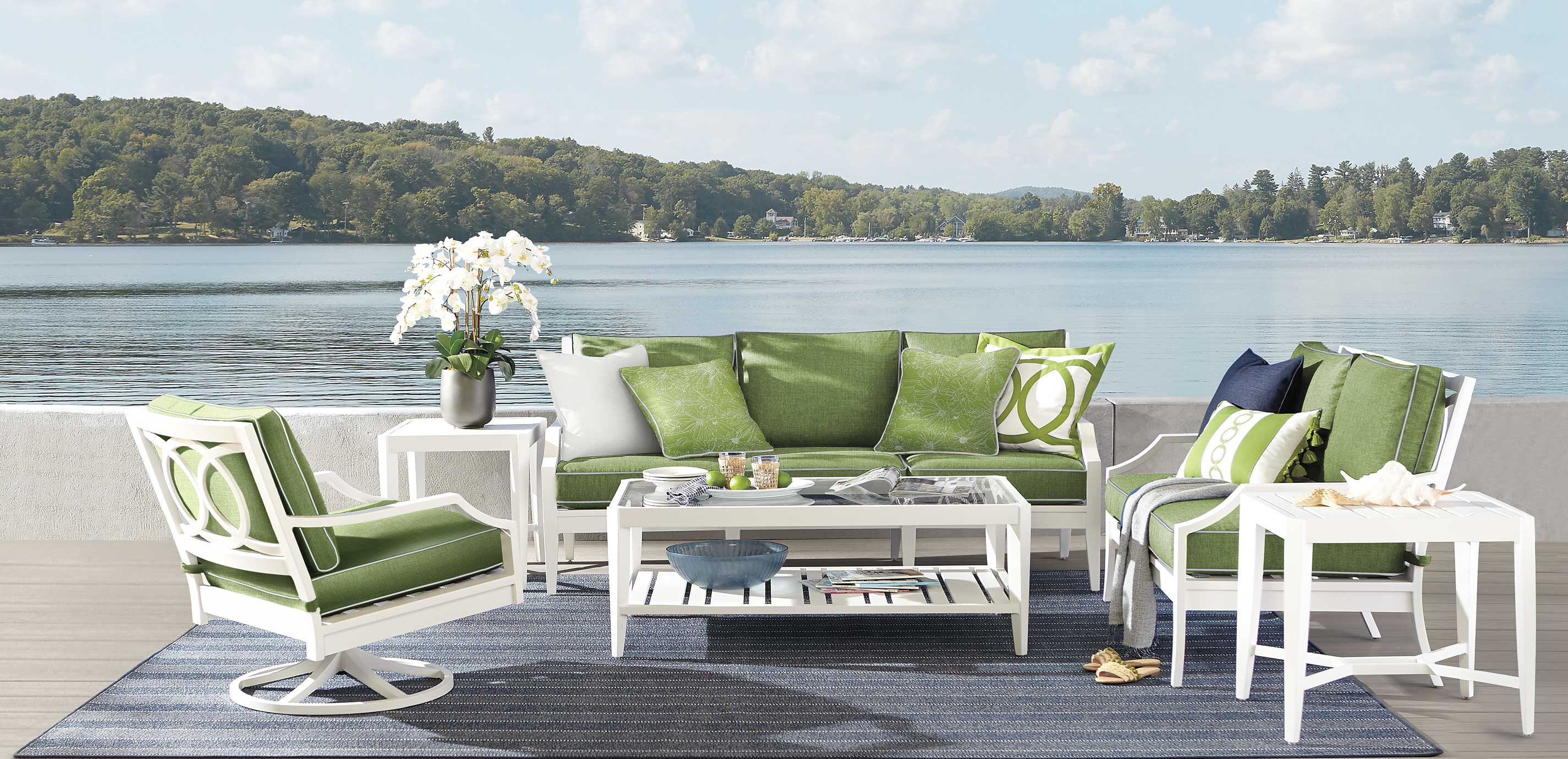 Nod Hill Aluminum Outdoor Patio Sofa Ethan Allen