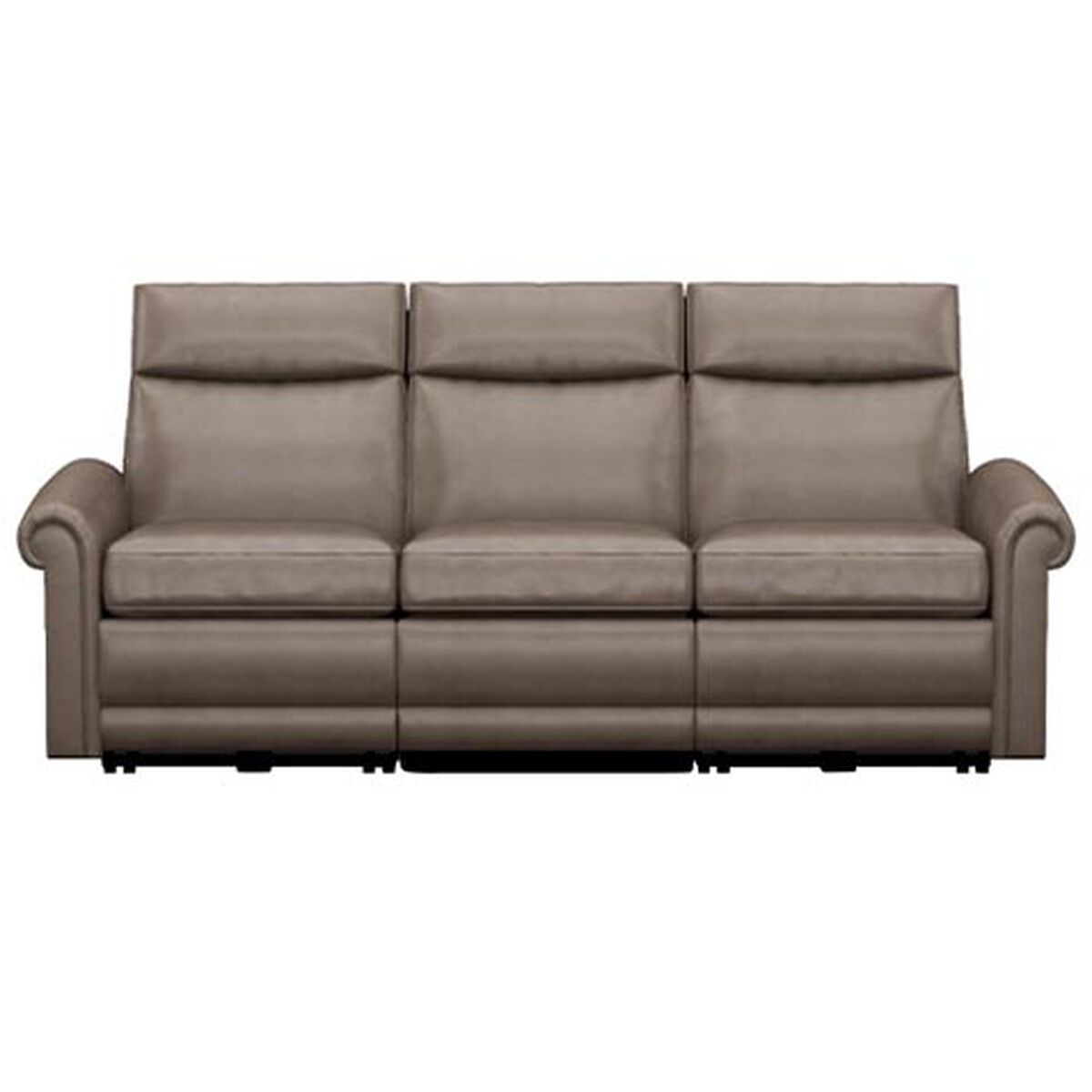 Conover Roll-Arm Wall-Reclining Modular Leather Sofa