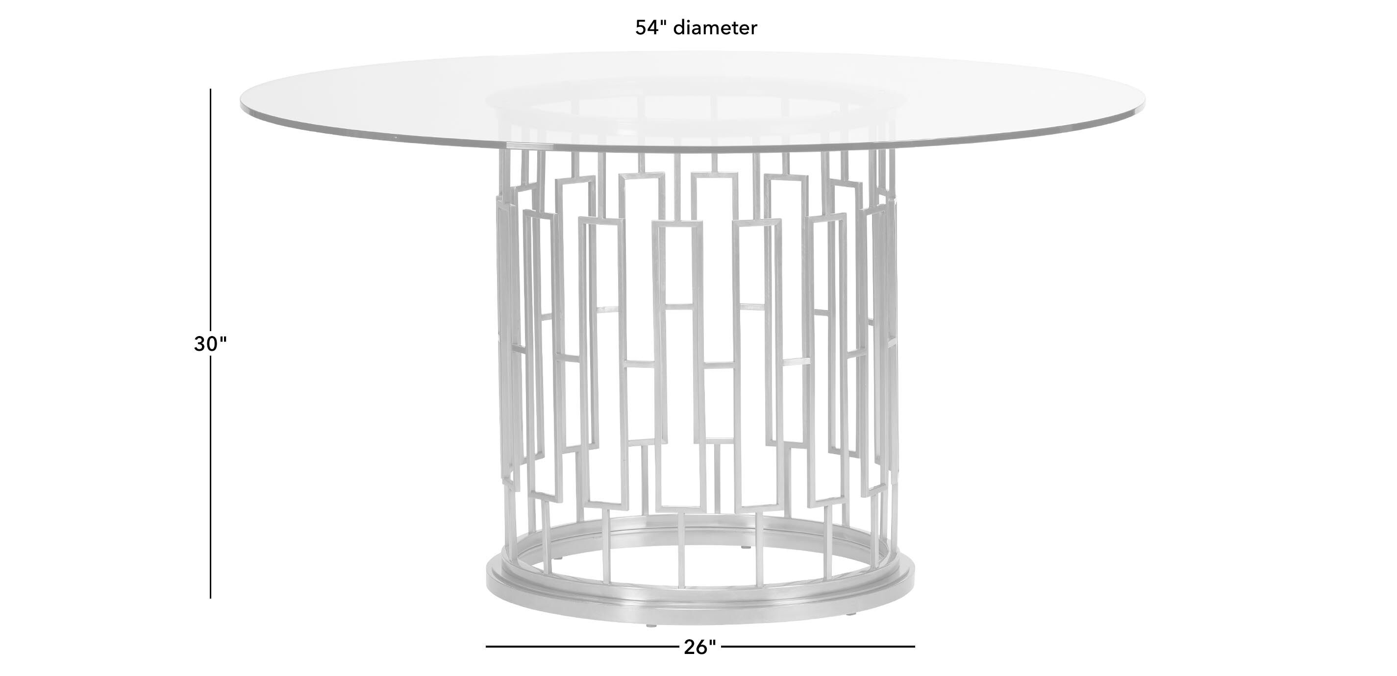 Teresa Round Glass Dining Table_1