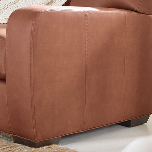 Kellan Modern Leather Club Sofa 