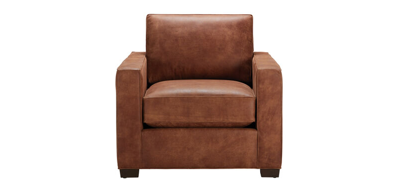 Spencer Track-Arm Leather Chair
