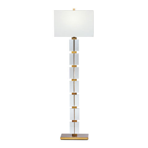 Victoria Floor Lamp, Brass image
