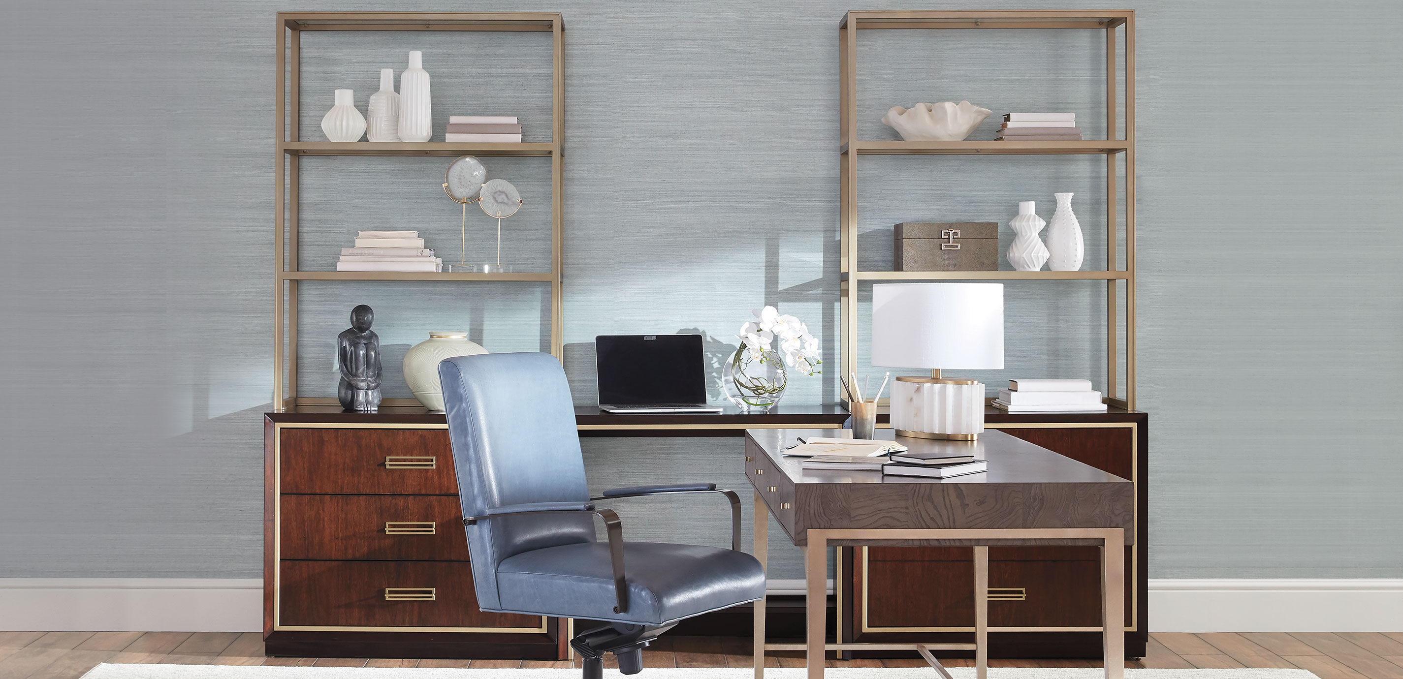 Faraday Classic Two-Drawer File Cabinet with Hutch_4