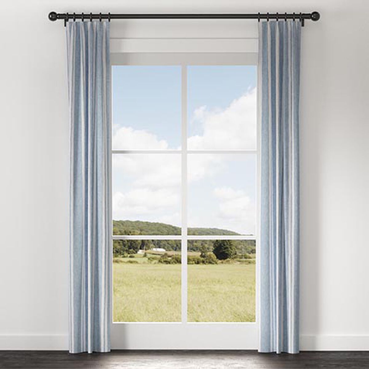 Cabana Stripe Linen Drapery Panel