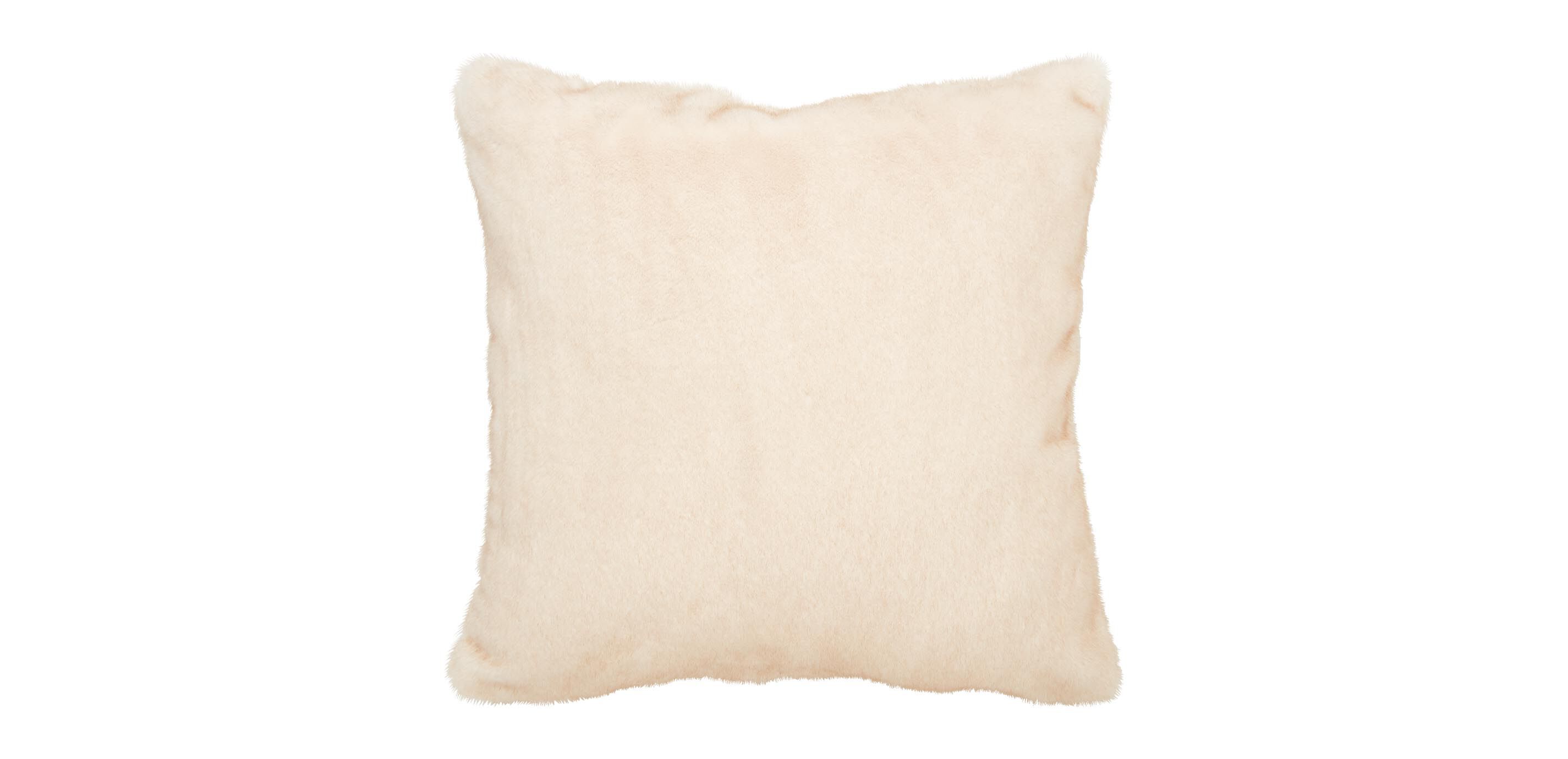 Blonde Mink Faux Fur Pillow