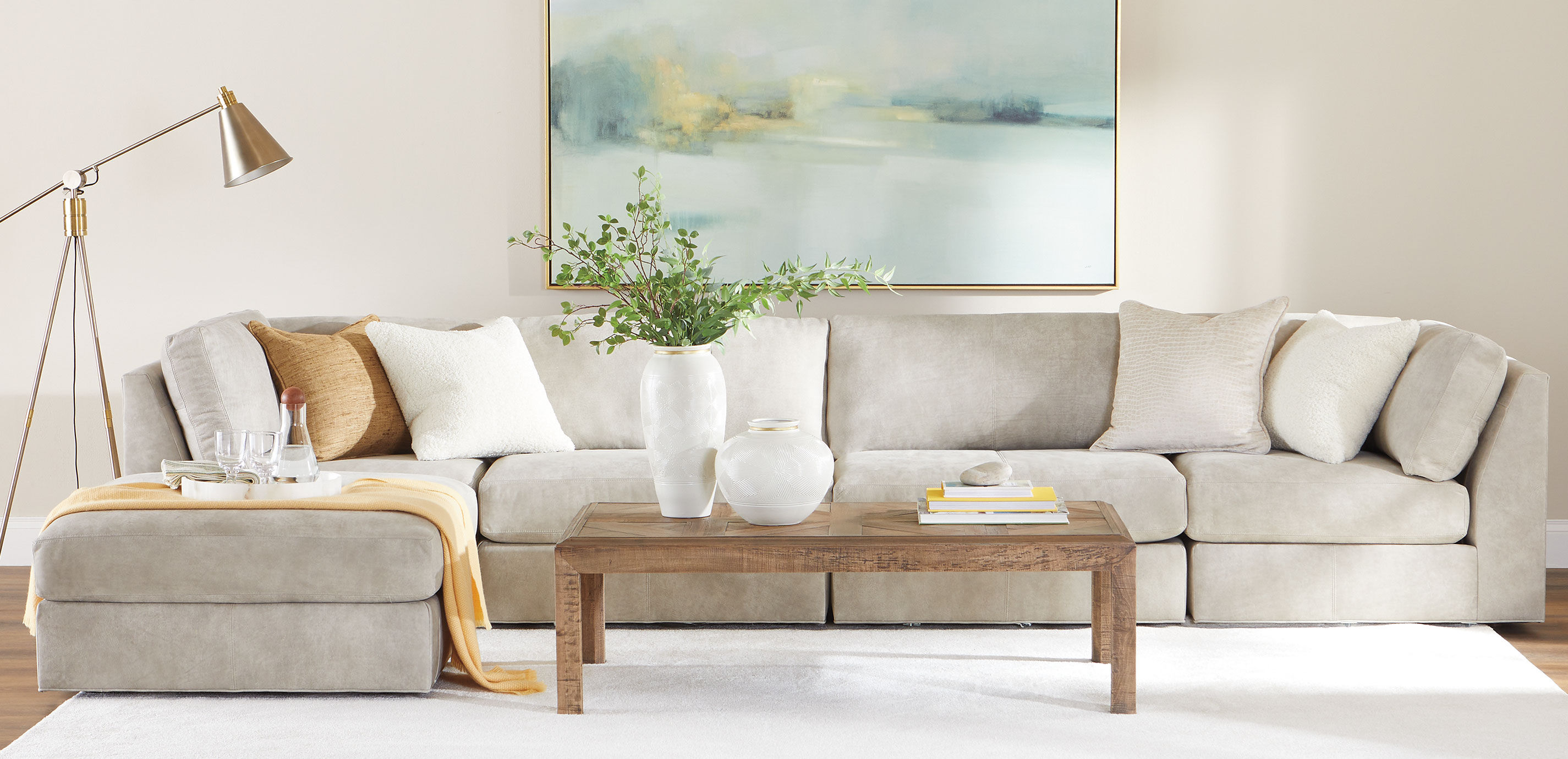 Daydreamer Leather Modular Ottoman_5