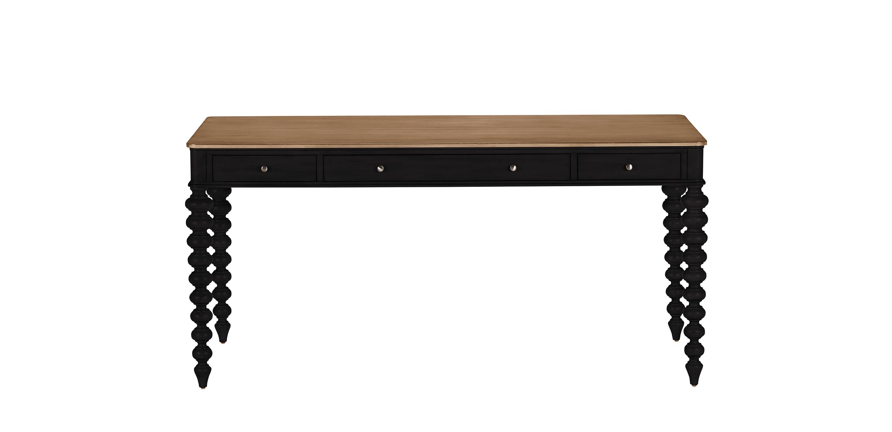 Custom Rounded-Corner Home Office Desk