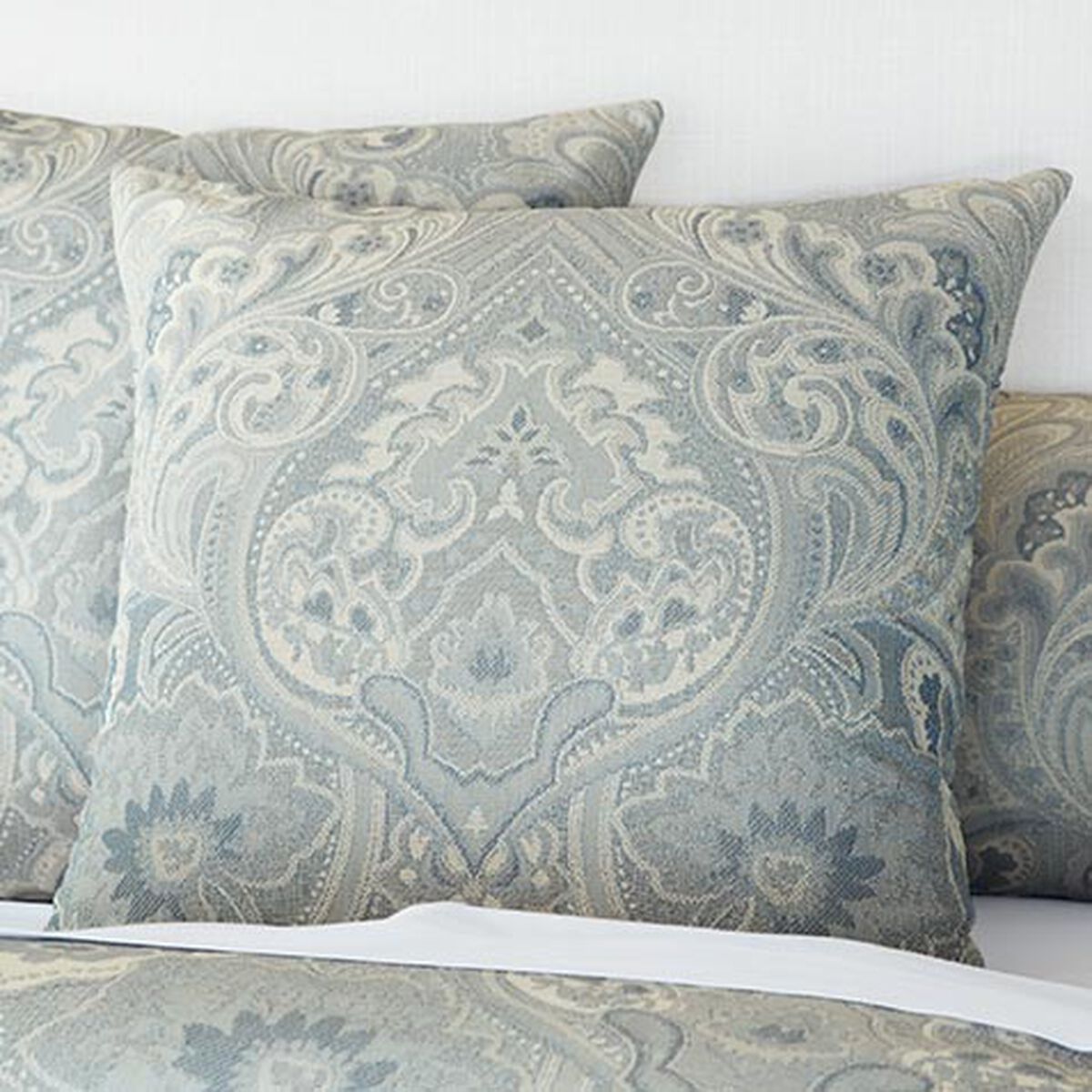 Scroll Jacquard Euro Shams (set of 2)