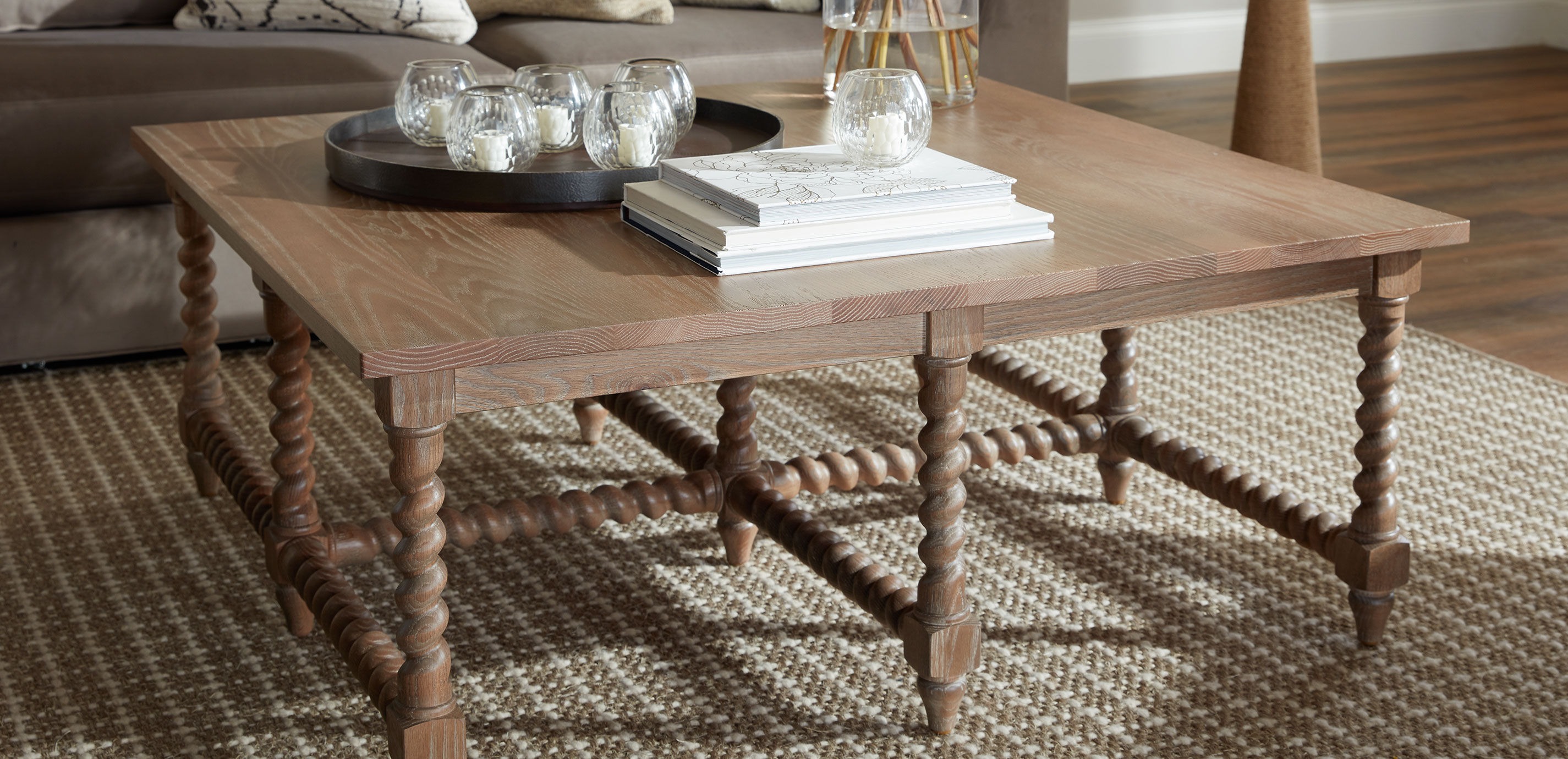 Madalynn Square Barley Twist Coffee Table_8