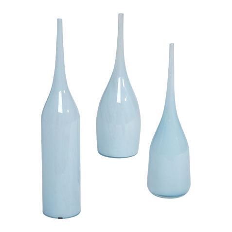 Blue Glass Goddess Vases image