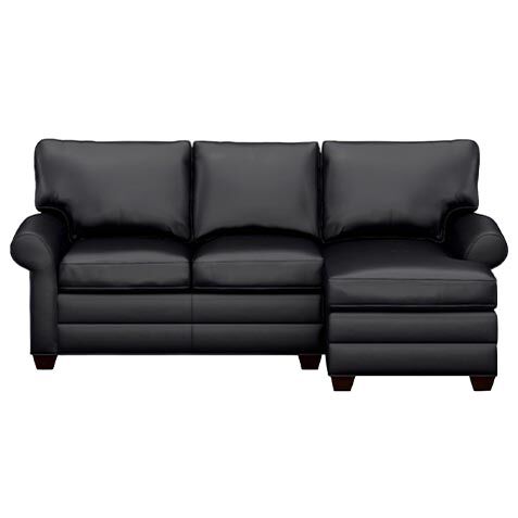Bennett Build-Your-Own Roll-Arm Leather Sectional image