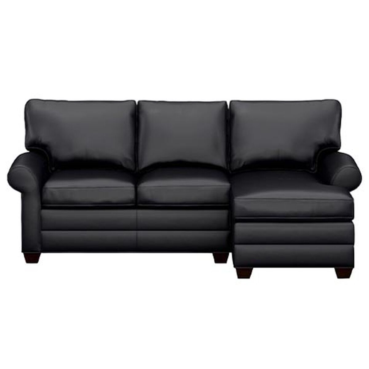 Bennett Build-Your-Own Roll-Arm Leather Sectional