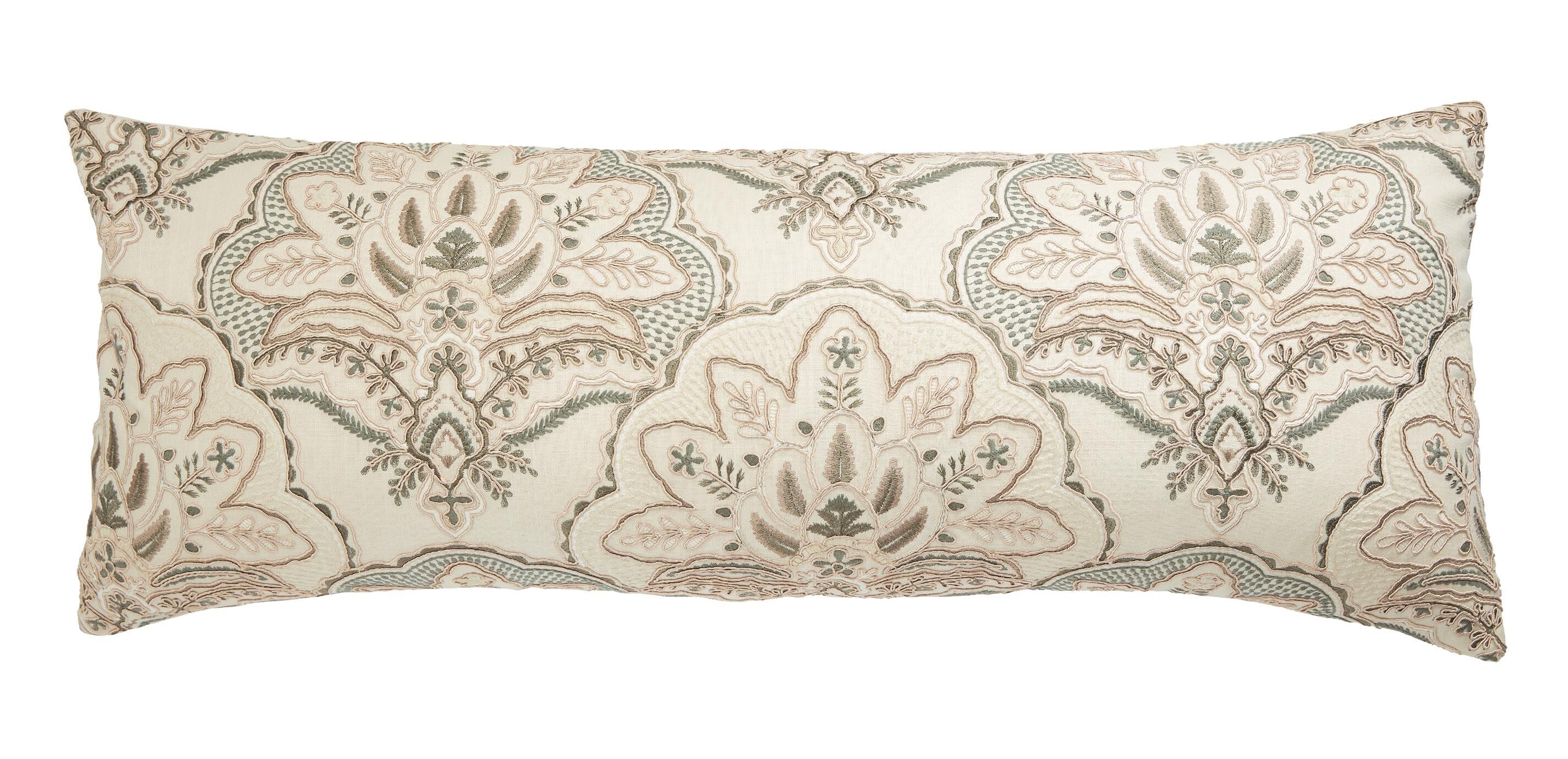 Monarch Embroidered Lumbar Pillow