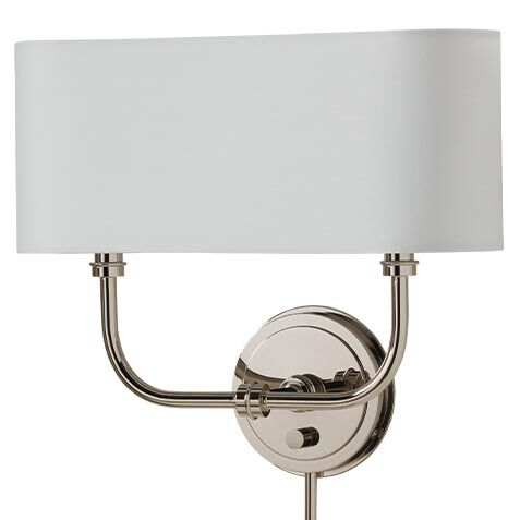 Zara Shaded Wall Sconce, Hardwire/Plug-In image