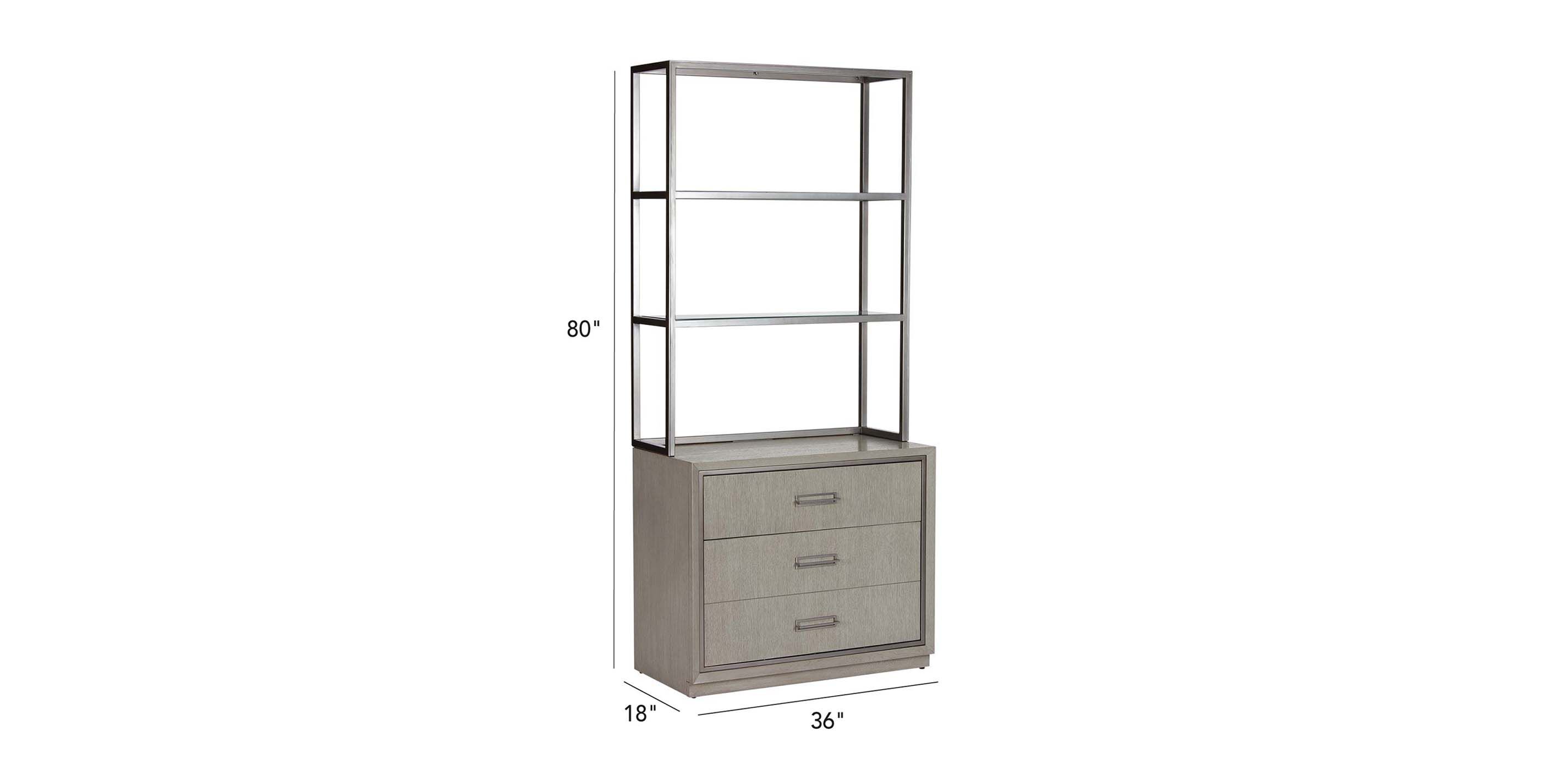Faraday Two-Drawer File Cabinet with Hutch_1