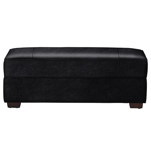 Spencer Leather Wide Ottoman