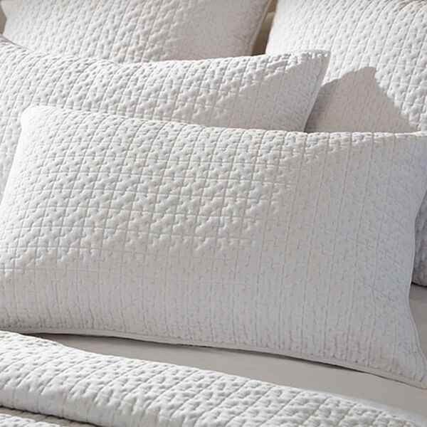 Salena Velvet Sham, Pearl
