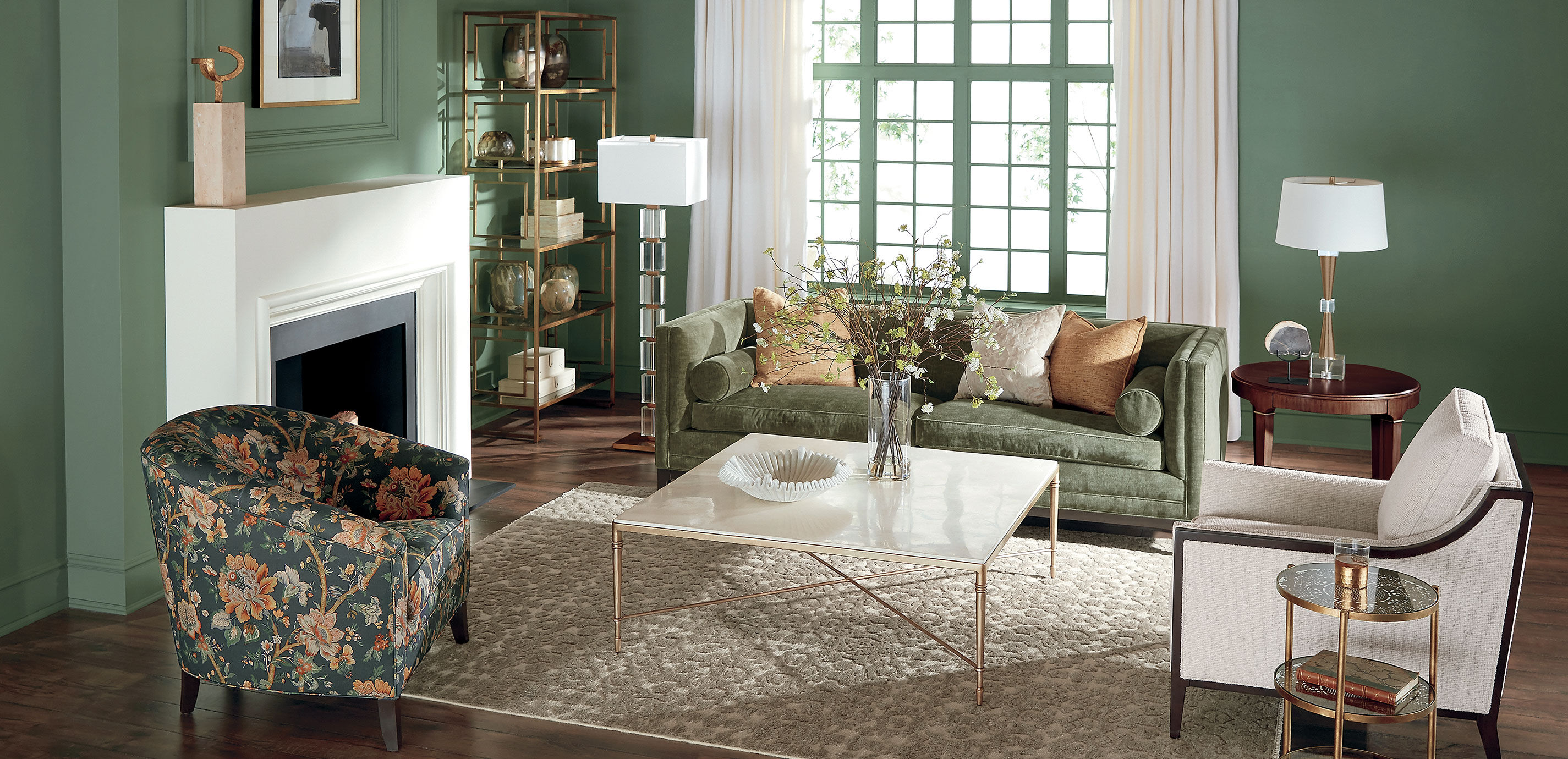 Victoria Floor Lamp, Brass_8