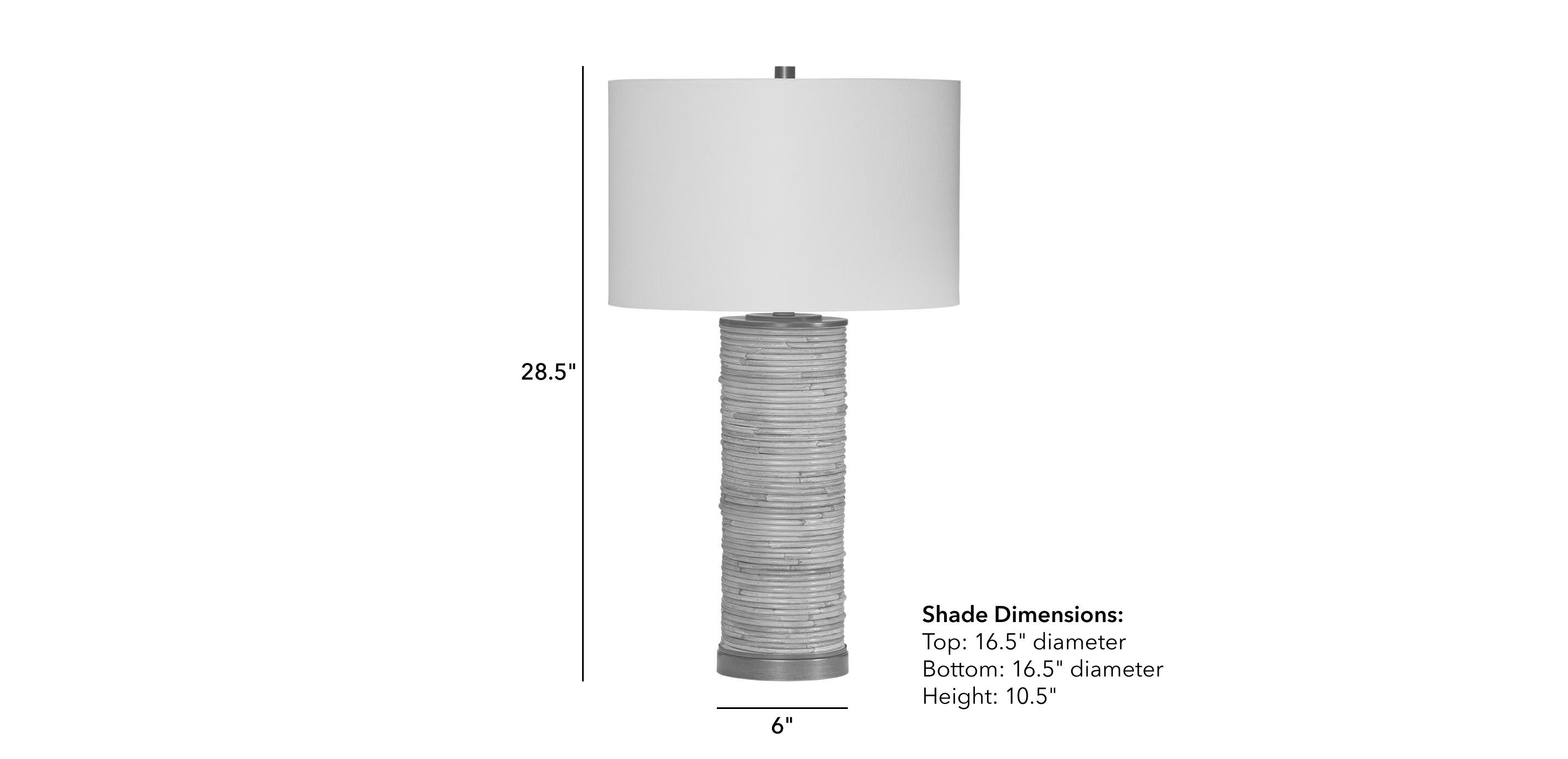 Marlie Rattan Column Table Lamp_1