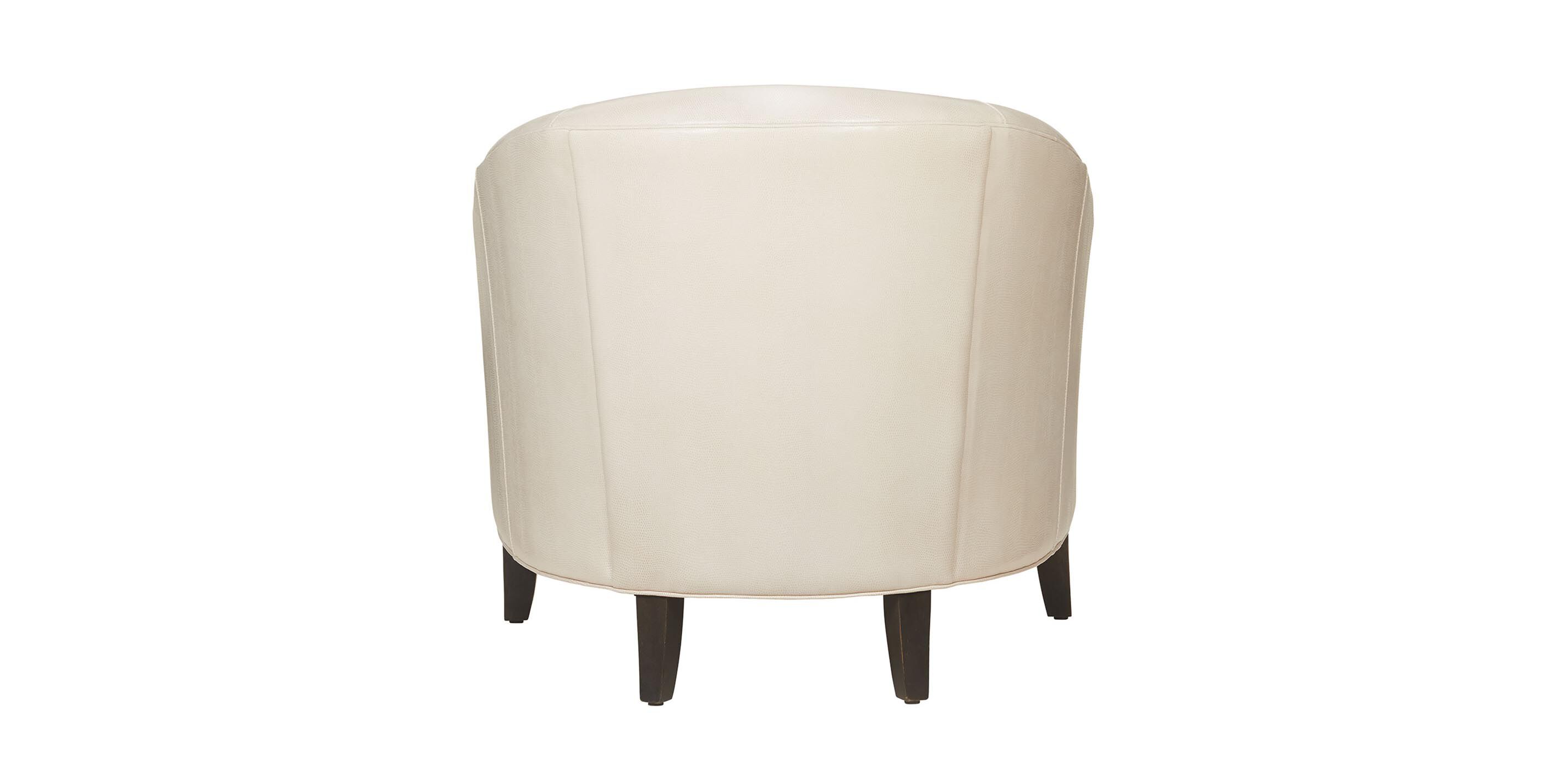 Nathalie Leather BarrelBack Chair Leather Chair Ethan Allen