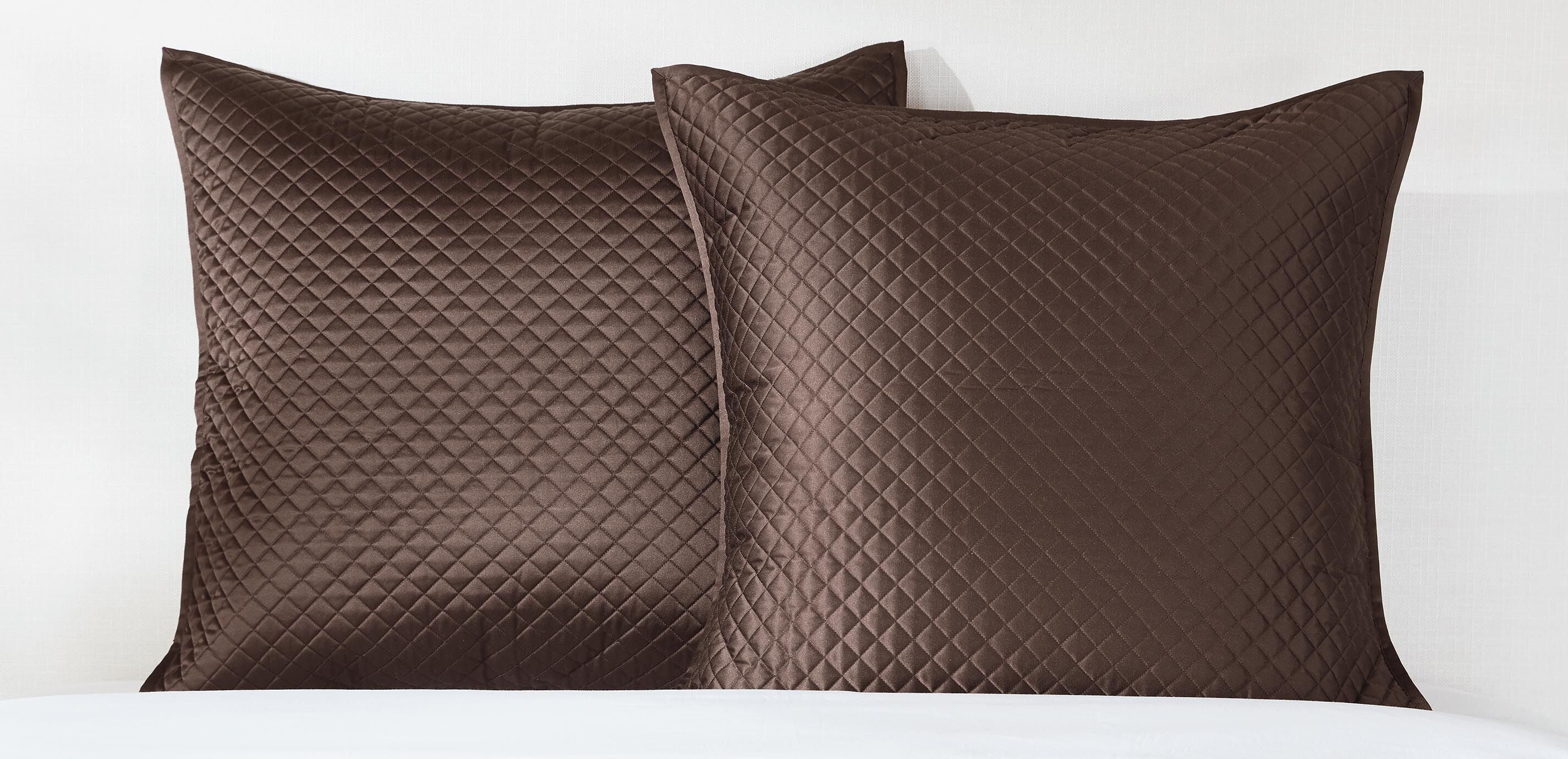 Salena Quilted Euro Sham, Espresso