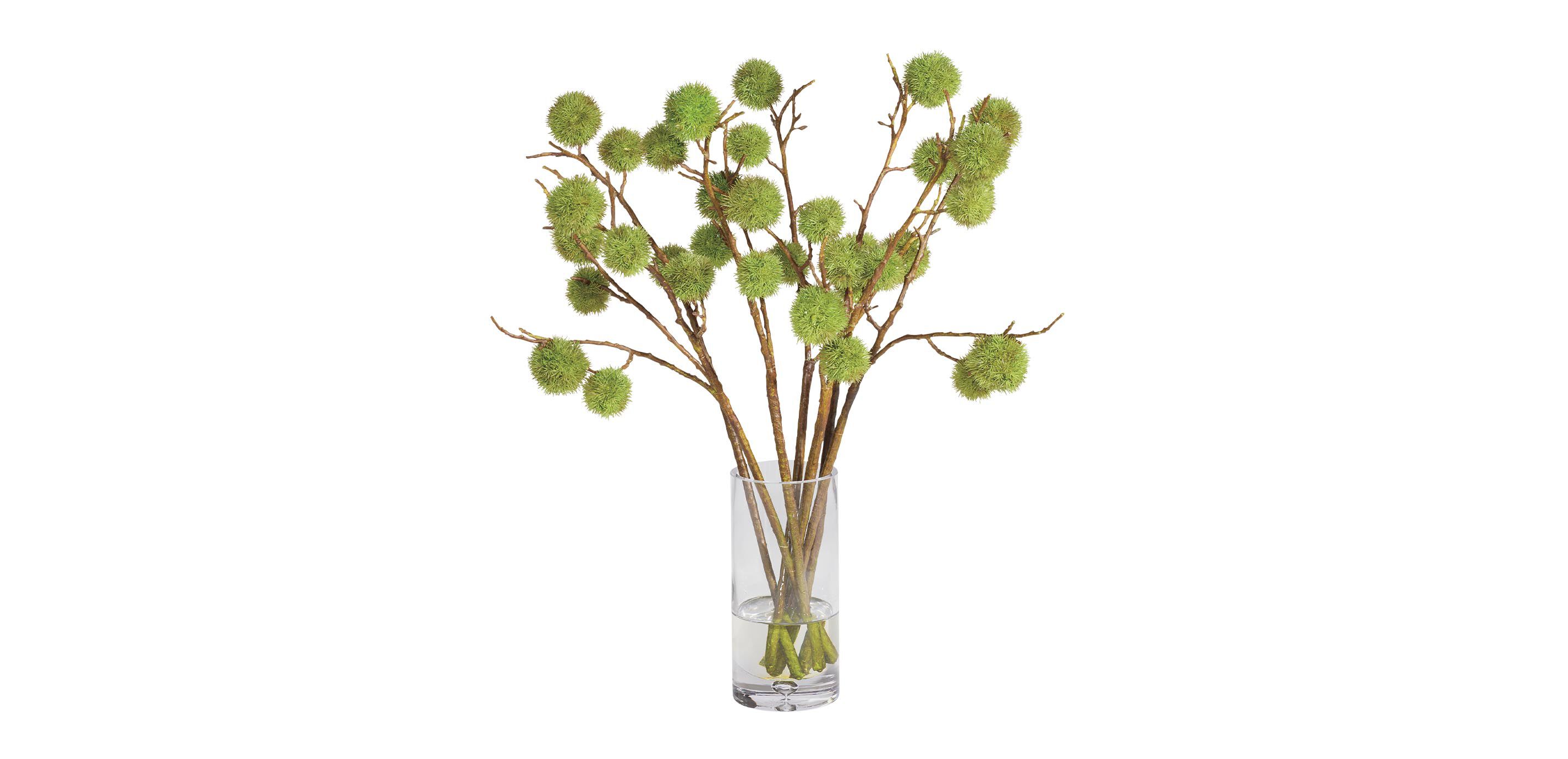 Chestnut Branch Arrangement in Tall Glass Vase_2