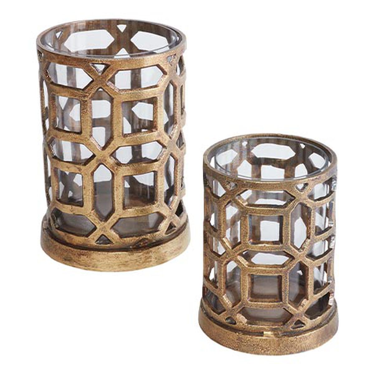 Bennie Antique Brass Hurricane
