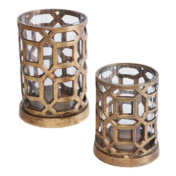 Bennie Antique Brass Hurricane