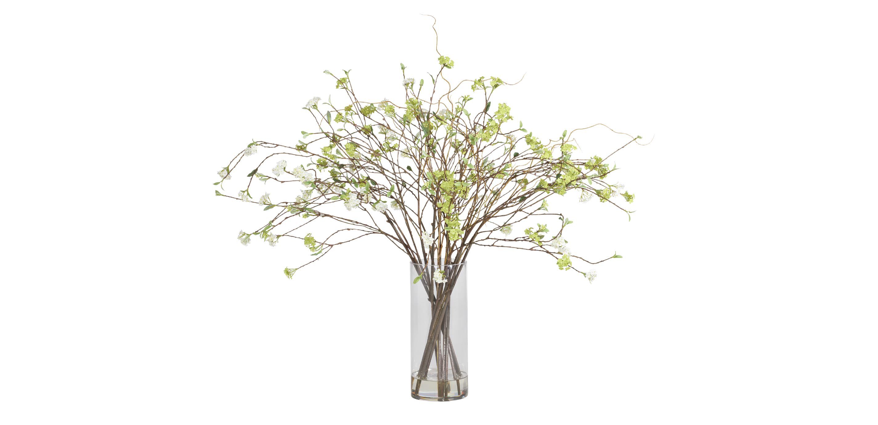 Spirea Branch Arrangement in Tall Vase_1