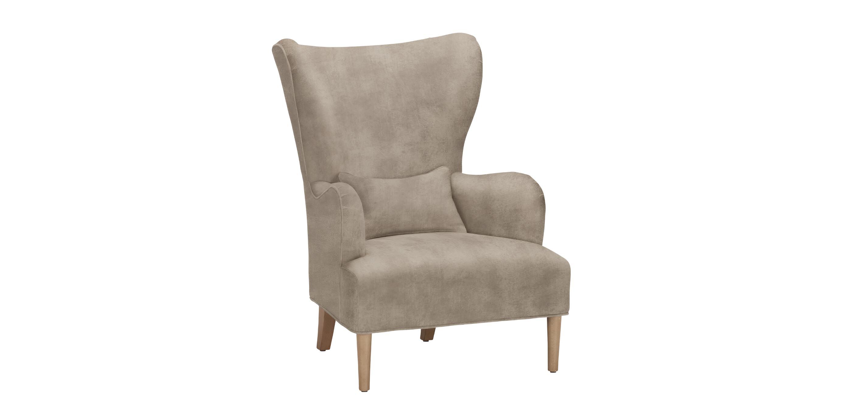 Alarik Modern Leather Wing Chair_1