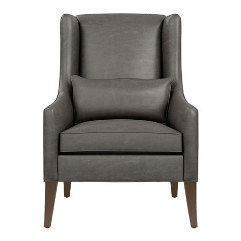Kyle Leather Wing Chair image