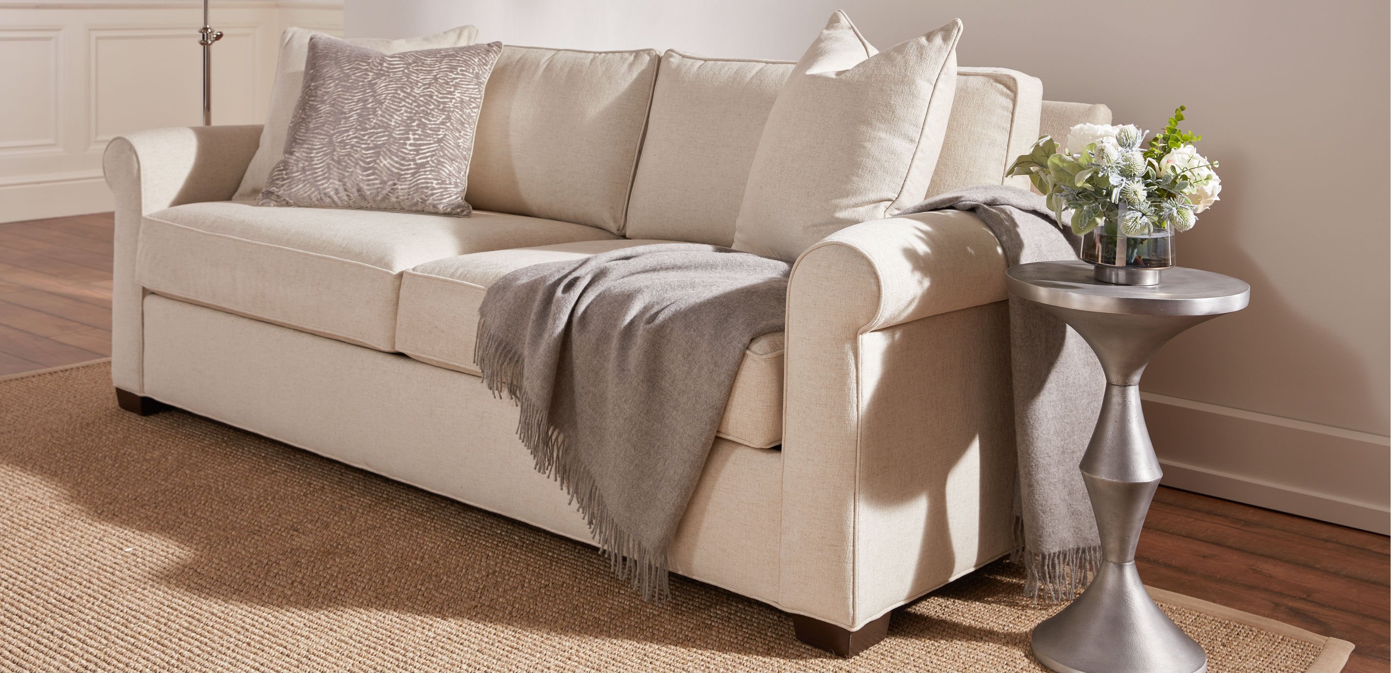 Spencer Roll Arm Sofa Ready to Ship Fast Delivery Sofa Ethan