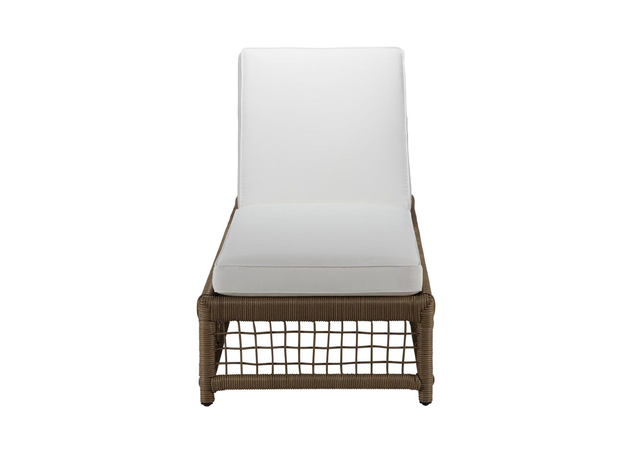 Taunton Hill Wicker Adjustable Chaise Ethan Allen