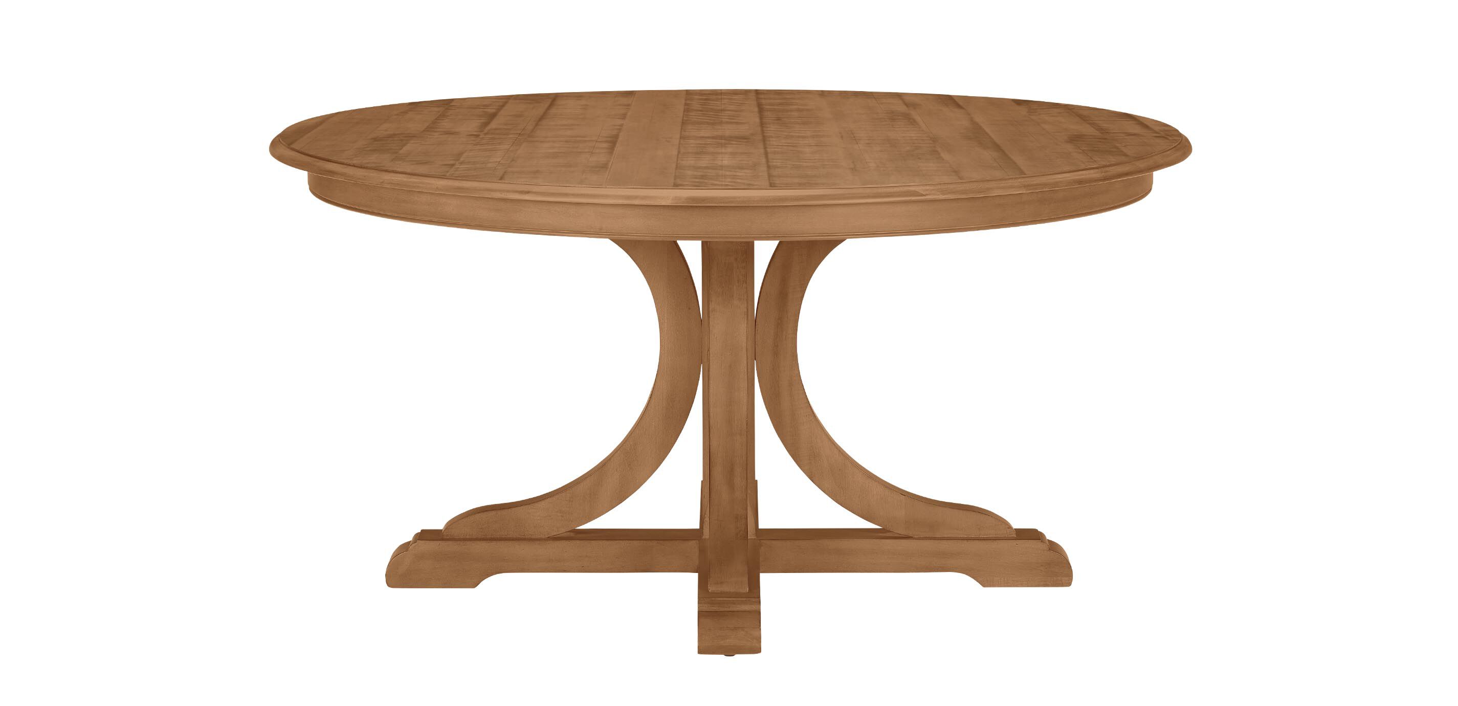 Corin Rough-Sawn Round Extension Dining Table