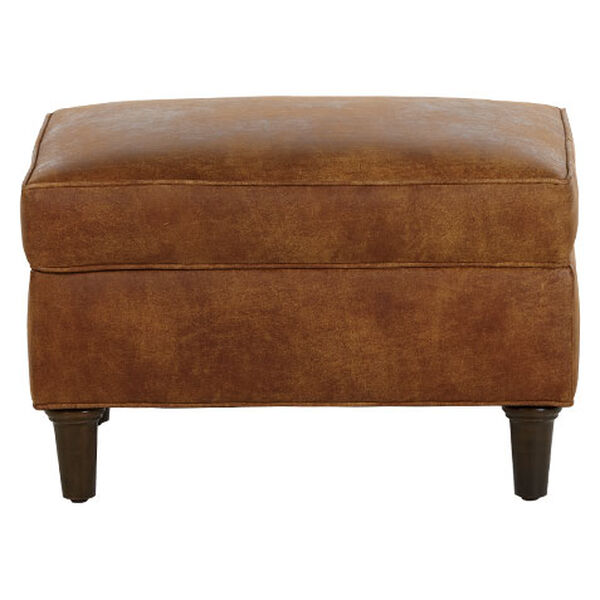 Malone Leather Ottoman