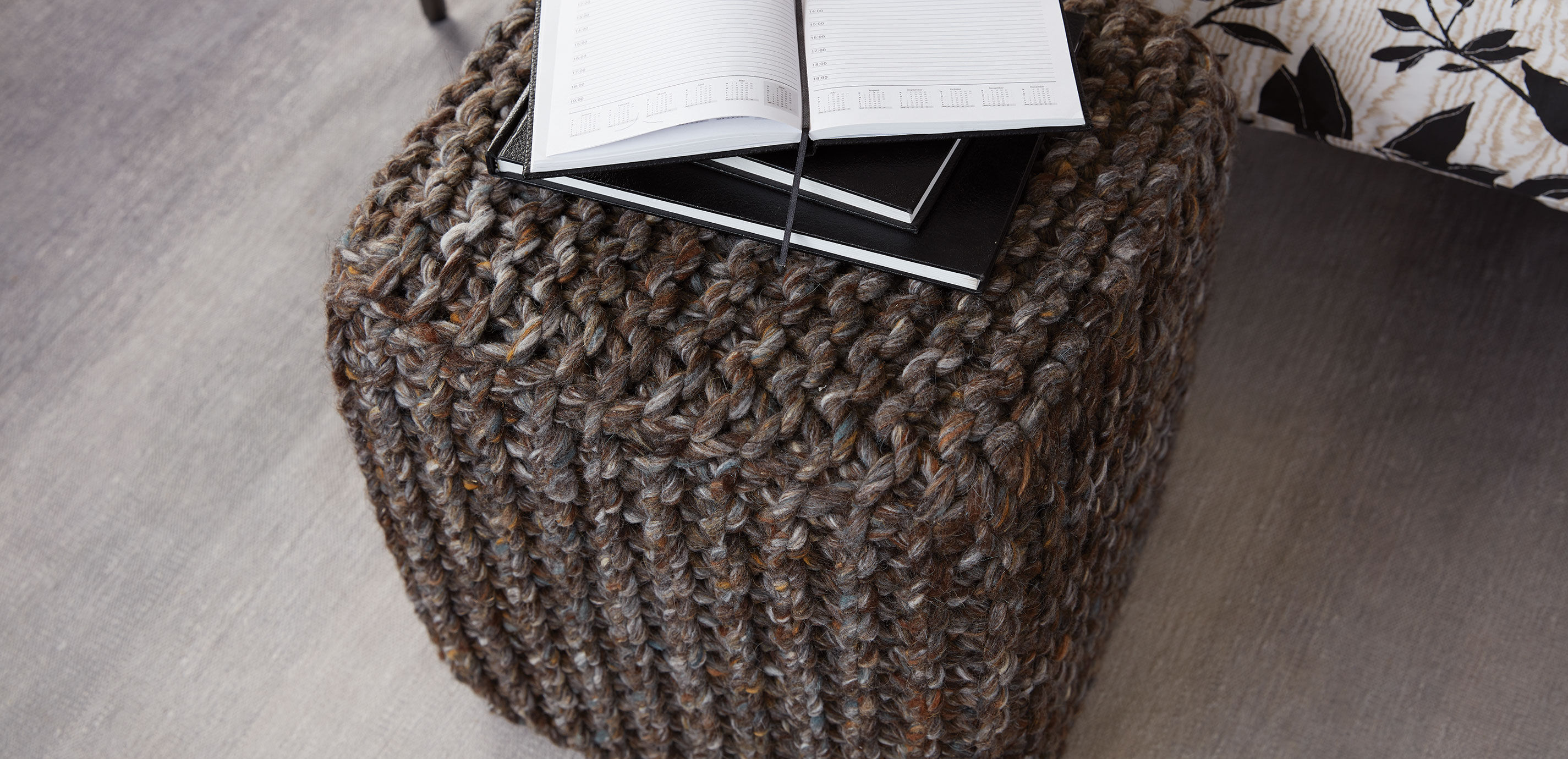 Ethan shop allen pouf