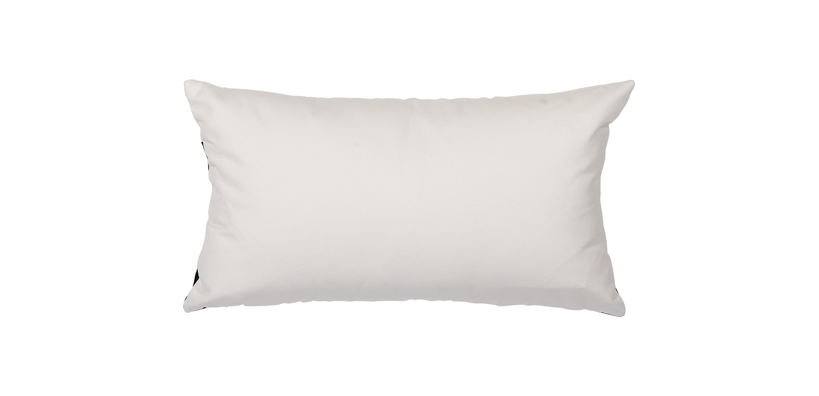 Black and white top outdoor lumbar pillows