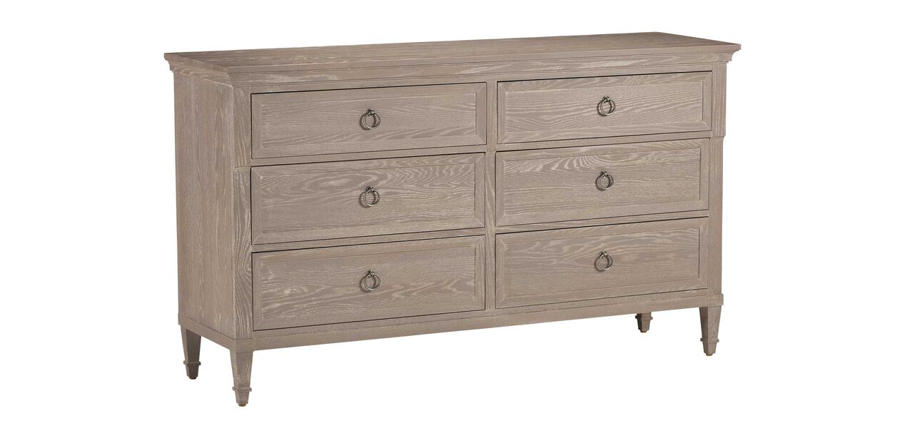 Continental Double Dresser 6Drawer Double Dresser Ethan Allen