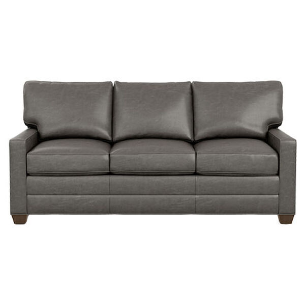 Bennett Track-Arm Leather Sleeper Sofa