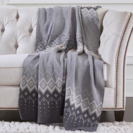 BEDSURE Super Soft Faux Fur Throw Blanket for Couch - Grey Fuzzy Plush  Sherpa Co