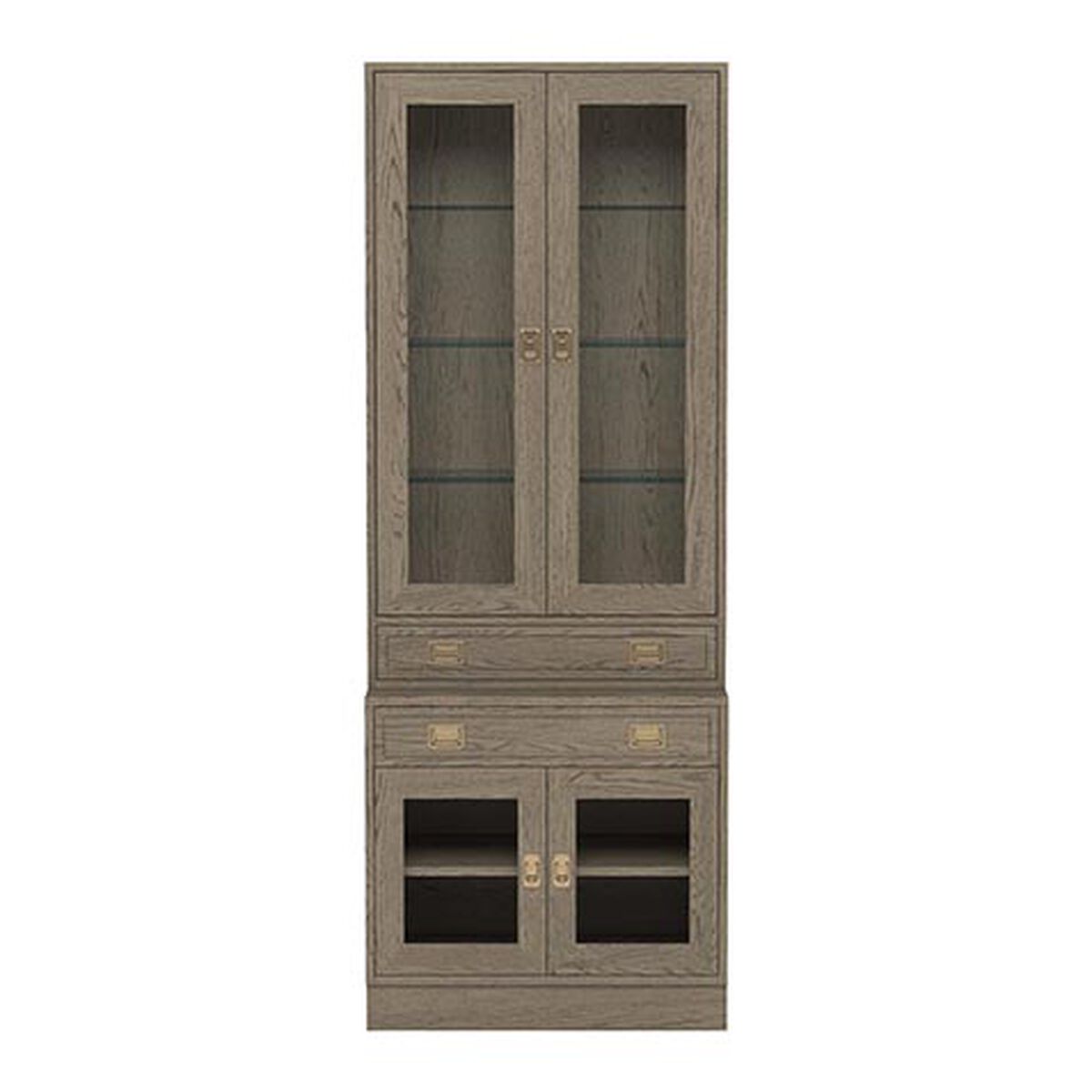 Callum Single Bookcase, Glass Doors