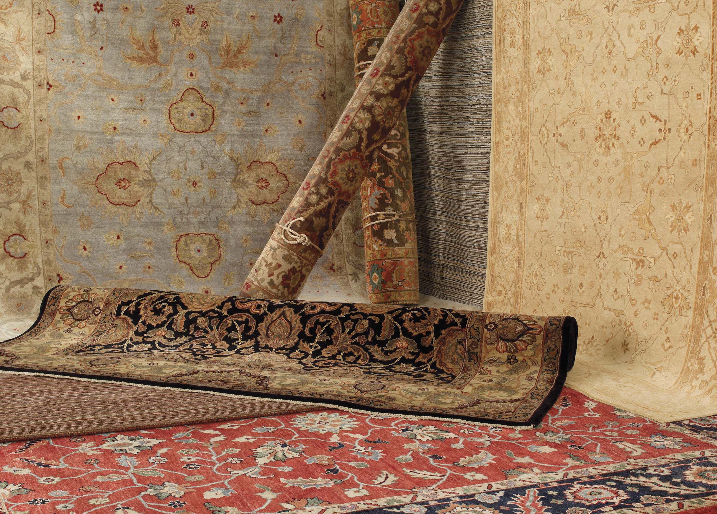 Isfahan Rug, Light Blue/Ivory | Traditional Patterned Rugs | Ethan Allen