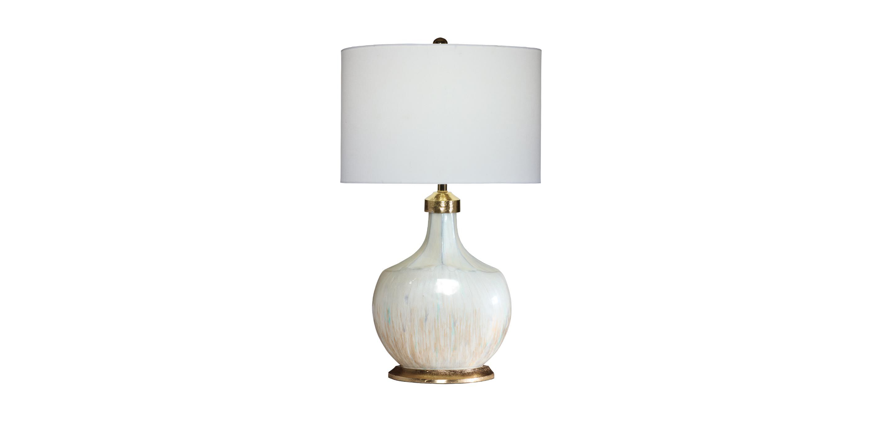 Lila Oblong Glass Table Lamp 